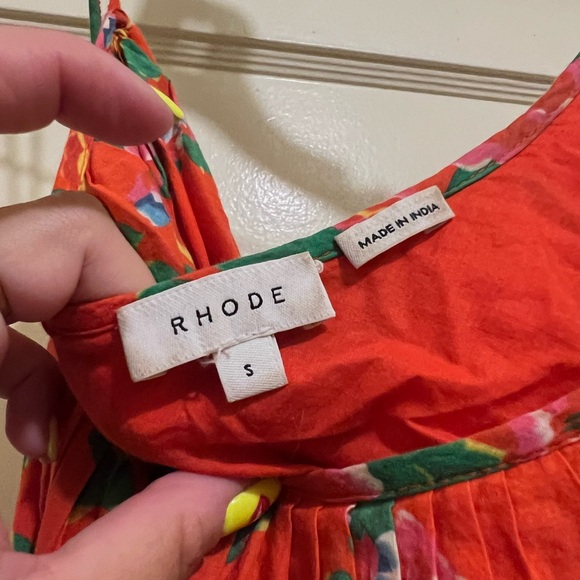 RHODE Nala Mini Dress red floral small - Picture 9 of 9